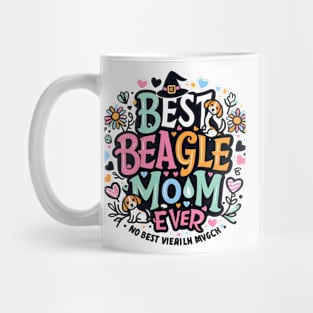 Best Beagle Mom Ever Distressed funny Mug